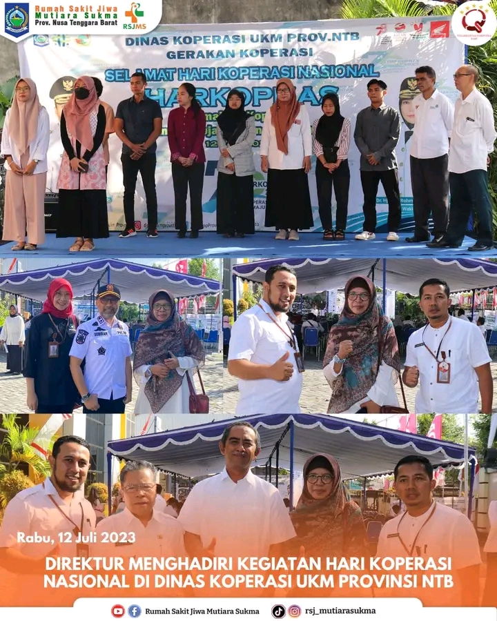 DIREKTUR MENGHADIRI KEGIATAN HARI KOPERASI NASIONAL DI DINAS KOPERASI UKM PROVINSI NTB